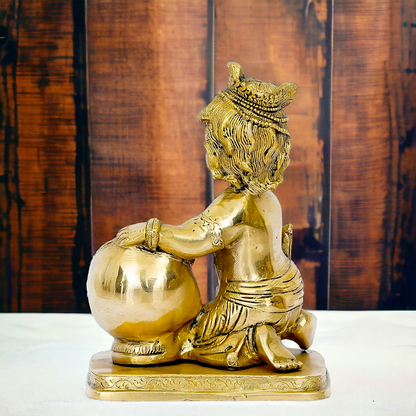Buy Solid Brass Bal Krishna Idol- 18 cm Nikuressence