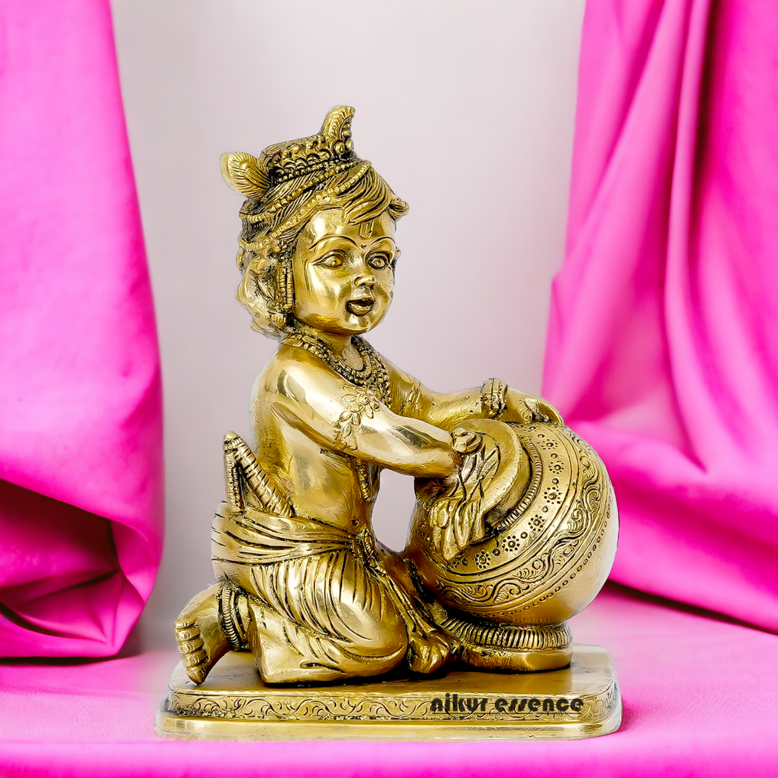Buy Solid Brass Bal Krishna Idol- 18 cm Nikuressence