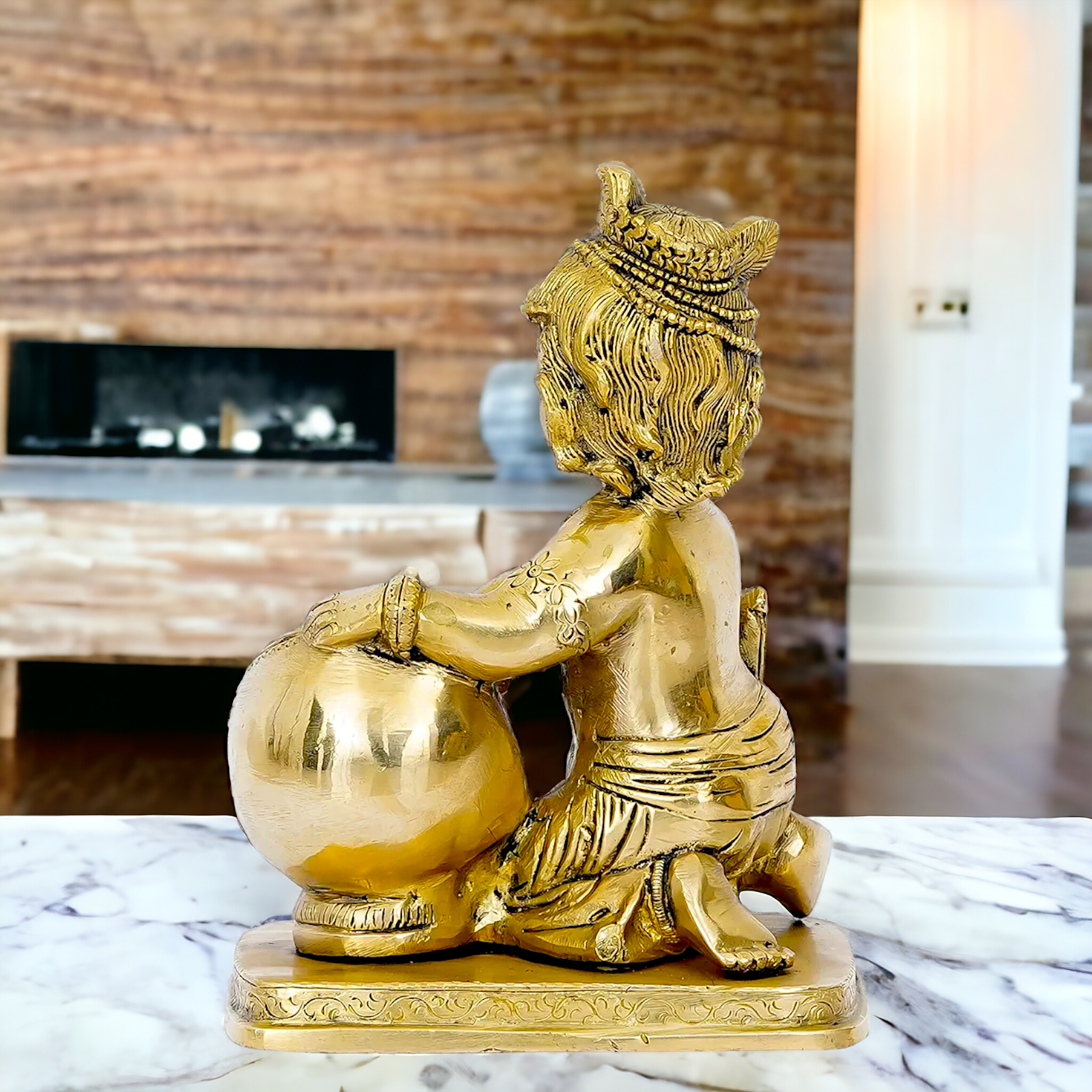 Buy Solid Brass Bal Krishna Idol- 18 cm Nikuressence