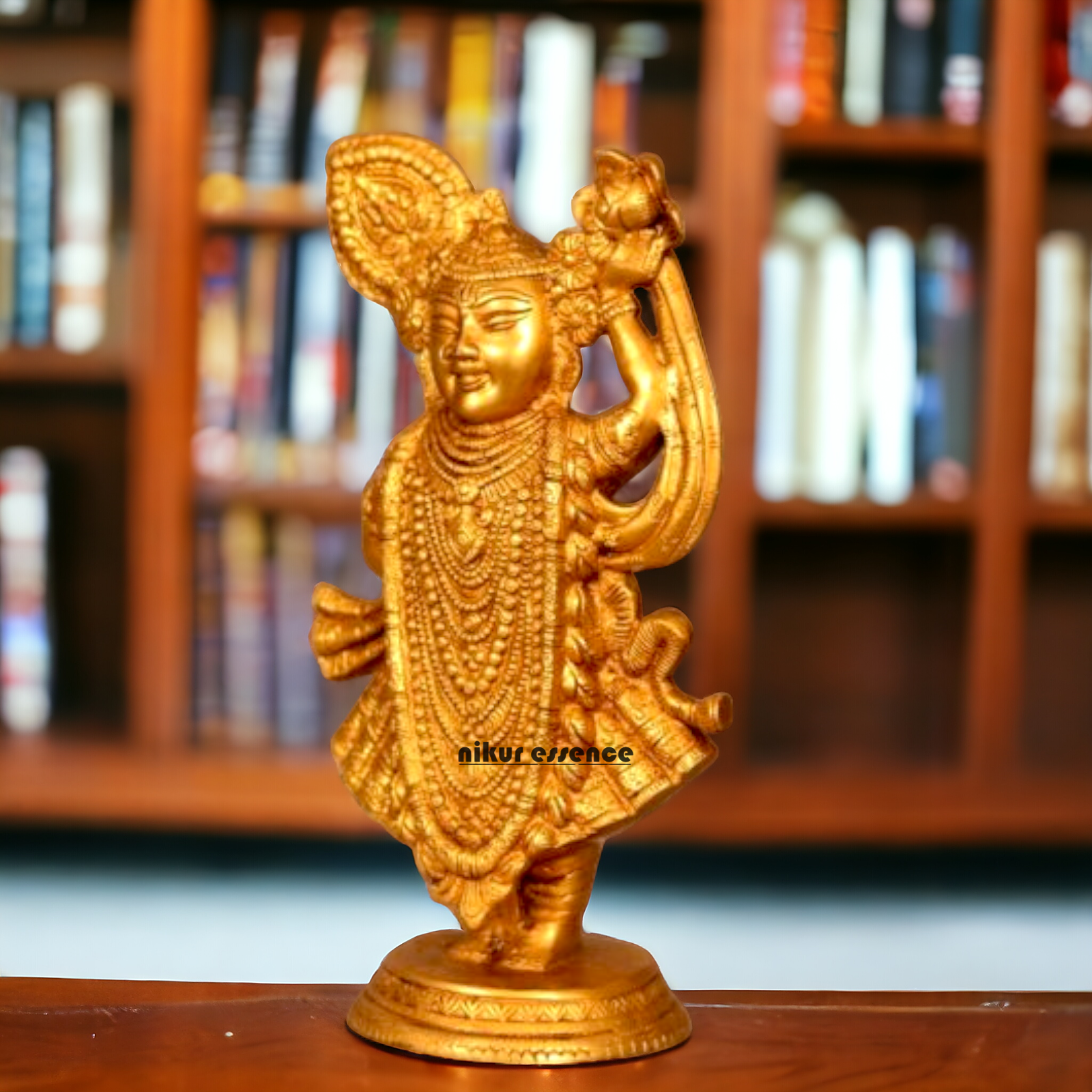 Solid Brass shreenath ji Idol - 35.56 cm Nikuressence