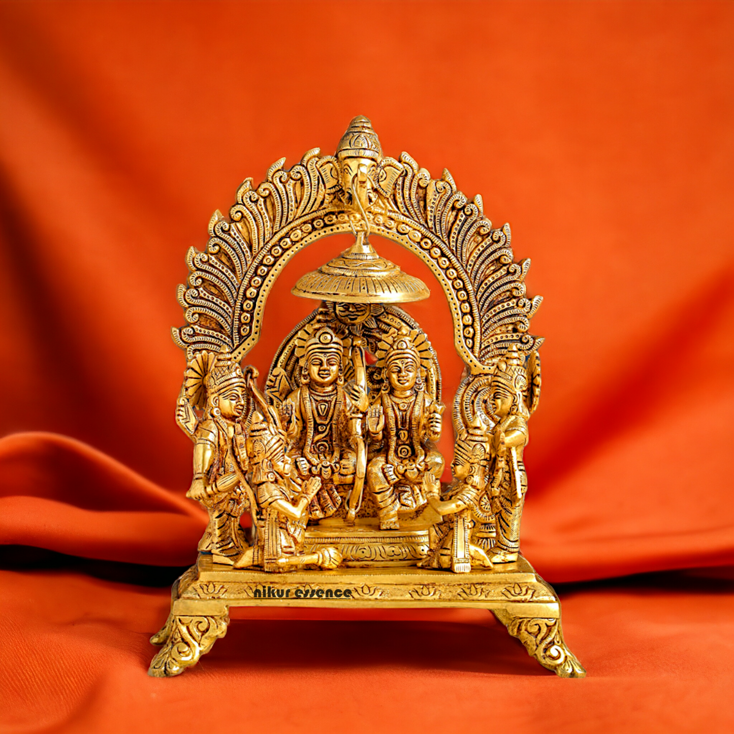 Lord Ram Darbar Solid Brass Idol - 33 cm Nikuressence