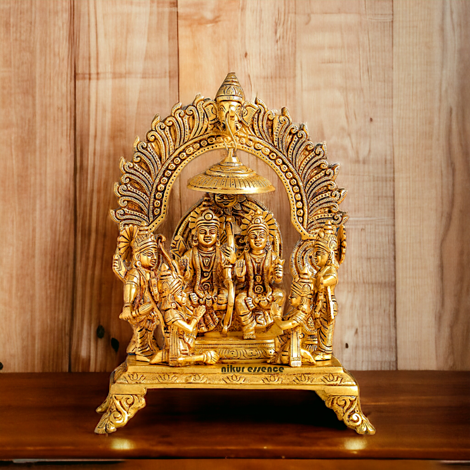 Lord Ram Darbar Solid Brass Idol - 33 cm Nikuressence