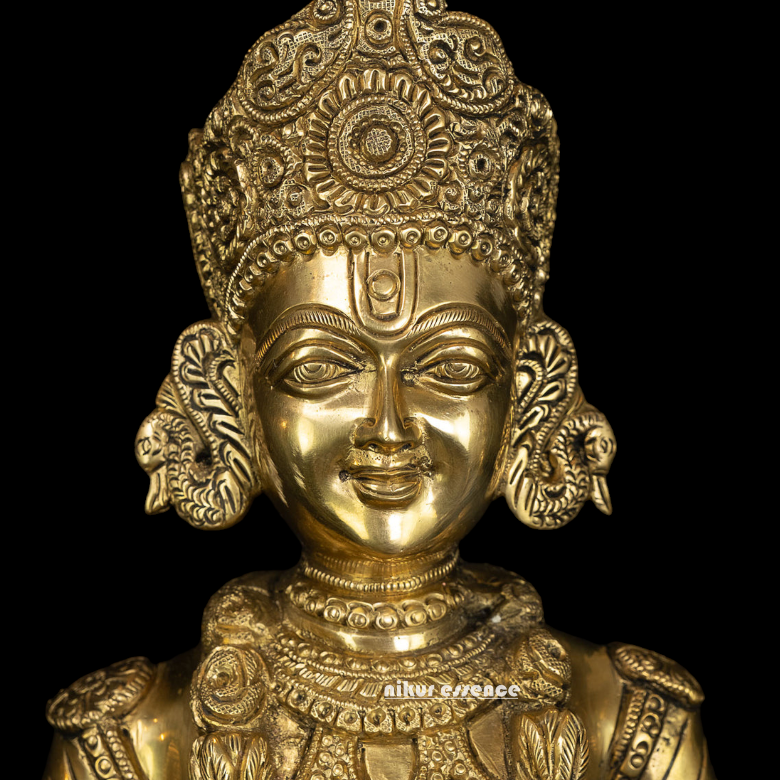 Lord Swaminarayan and Gunatitanand Swami Akshar Purushottam Solid Brass idol - 23 inches Nikuressence