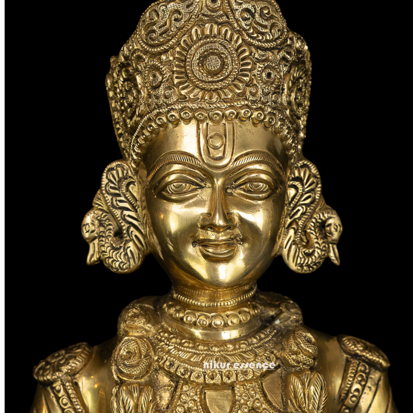 Lord Swaminarayan and Gunatitanand Swami Akshar Purushottam Solid Brass idol - 23 inches Nikuressence