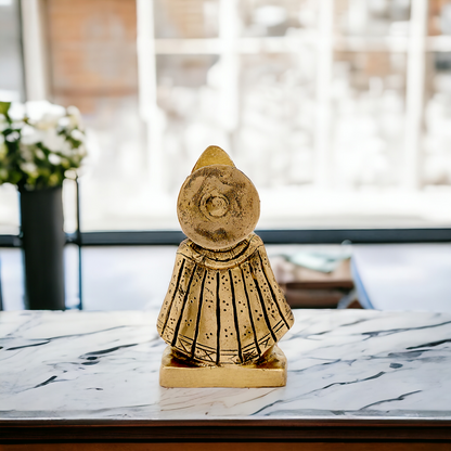 Antique Brass khatu Shyam Ji Idol - 9.5 cm Nikuressence