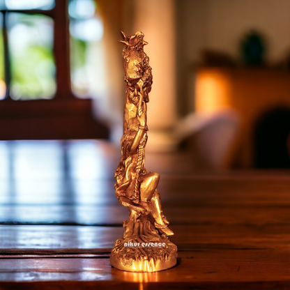 Solid Brass Radha Krishna swing jhula idol - 52 cm Nikuressence