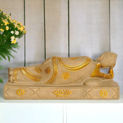 Shop Buddha Resting Brass Idol - 12.598 inches Nikuressence