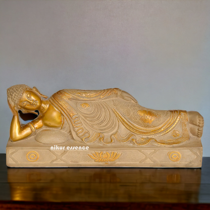 Shop Buddha Resting Brass Idol - 12.598 inches Nikuressence