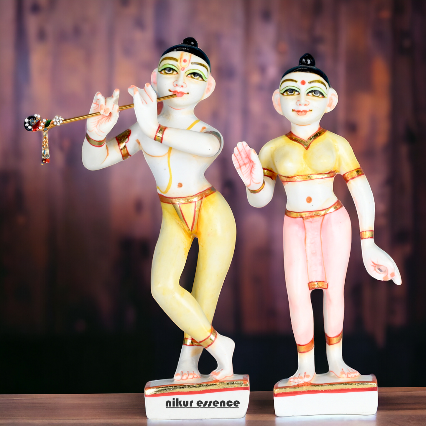 Buy Cultured Marble ISKCON Radha Krishna Statue Nikuressence