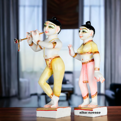 Buy Cultured Marble ISKCON Radha Krishna Statue Nikuressence