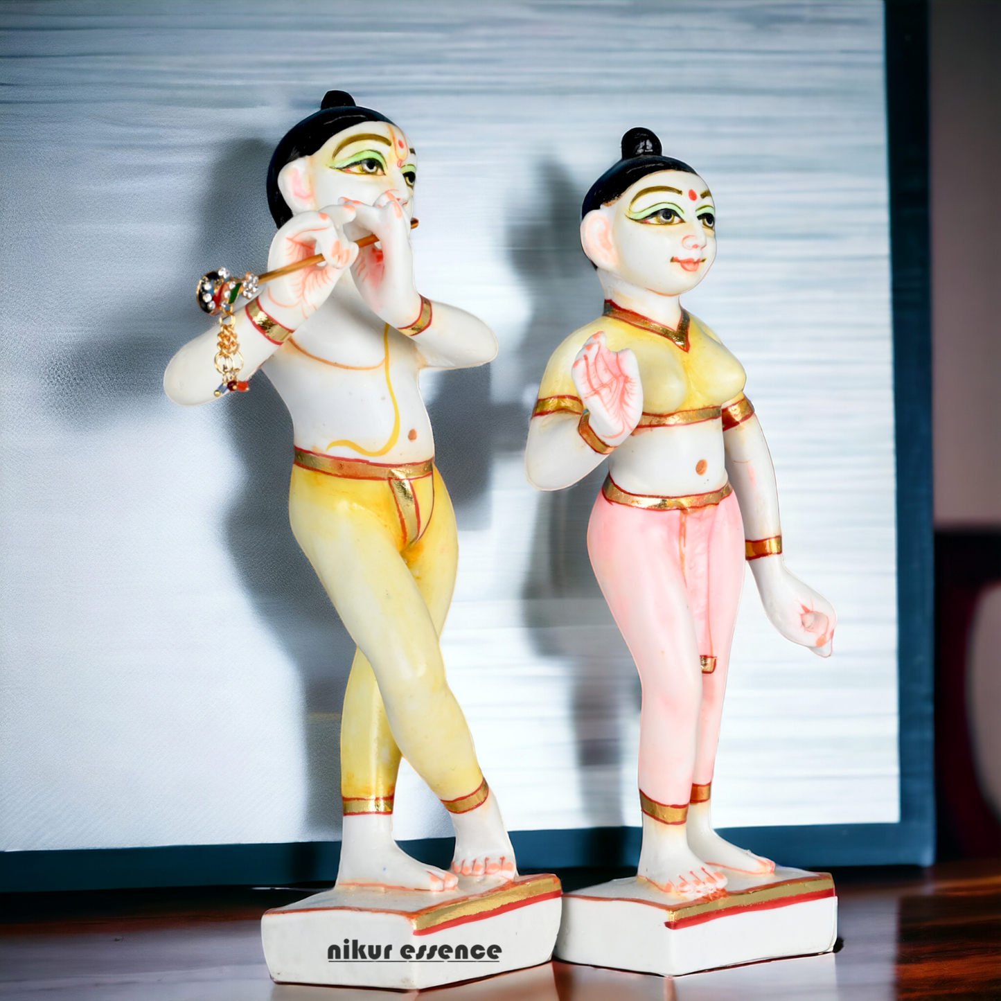 Buy Cultured Marble ISKCON Radha Krishna Statue Nikuressence