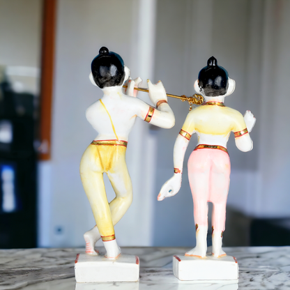 Buy Cultured Marble ISKCON Radha Krishna Statue Nikuressence