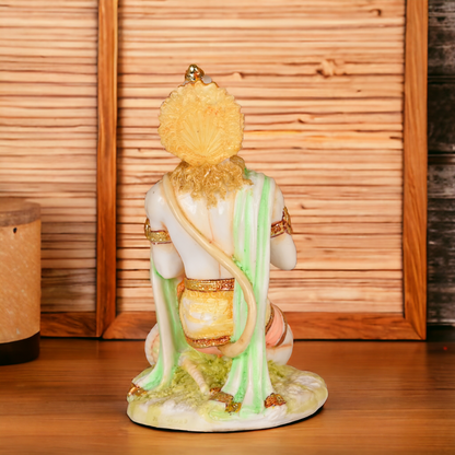 Buy Cultured Marble Lord Hanuman Bajranga Bali Statue Nikuressence