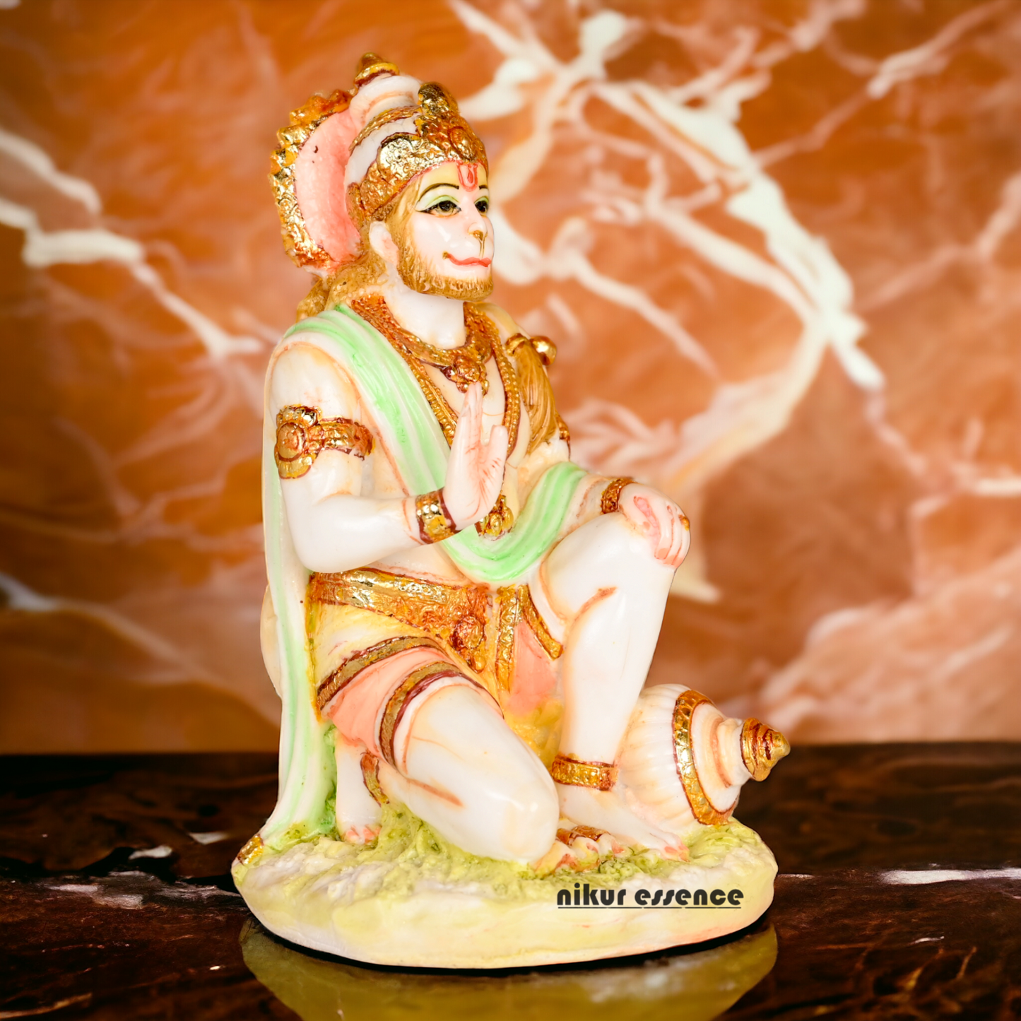 Buy Cultured Marble Lord Hanuman Bajranga Bali Statue Nikuressence