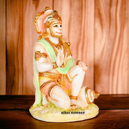 Buy Cultured Marble Lord Hanuman Bajranga Bali Statue Nikuressence