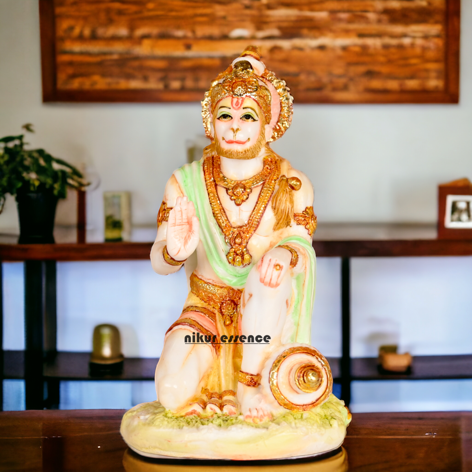 Buy Cultured Marble Lord Hanuman Bajranga Bali Statue Nikuressence