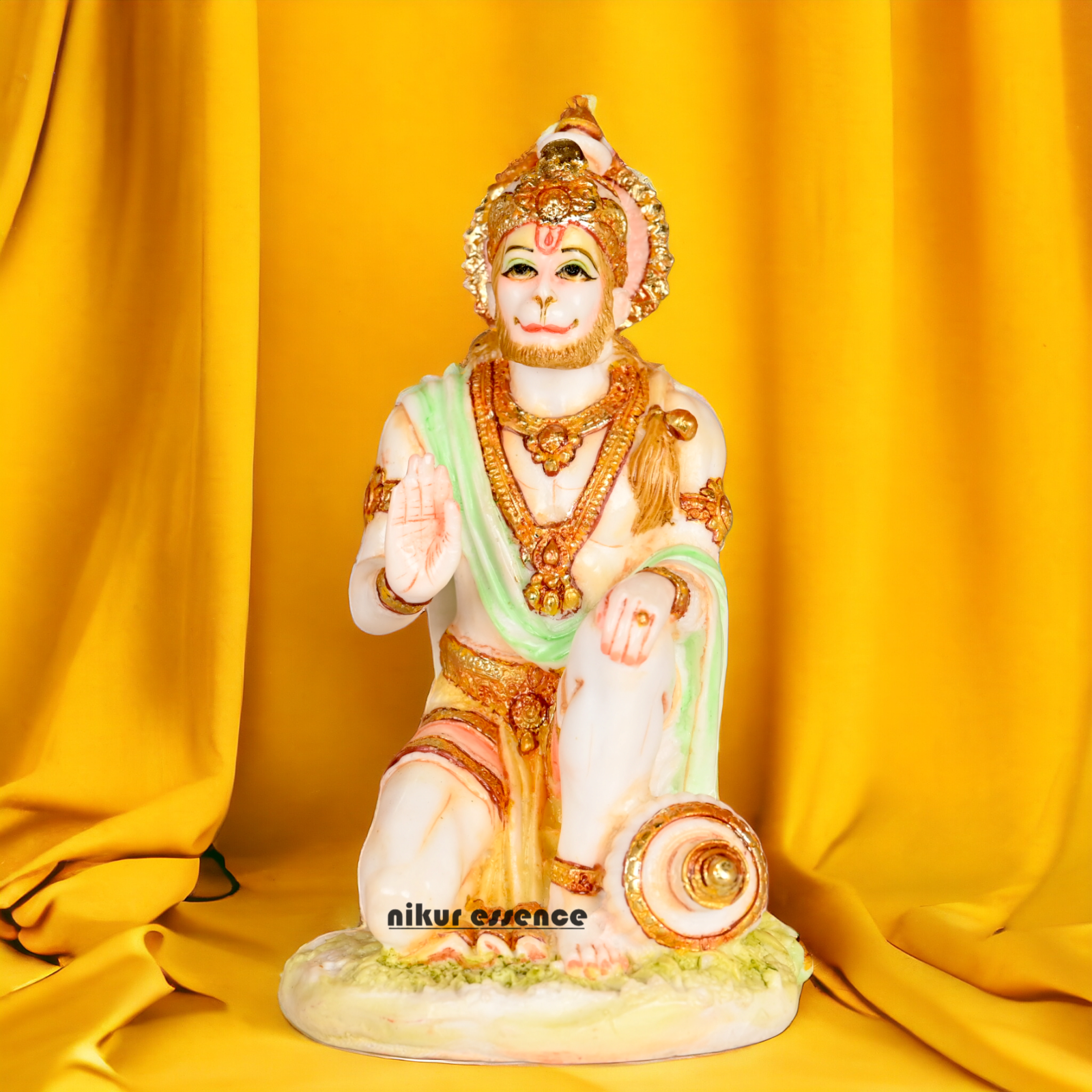 Buy Cultured Marble Lord Hanuman Bajranga Bali Statue Nikuressence
