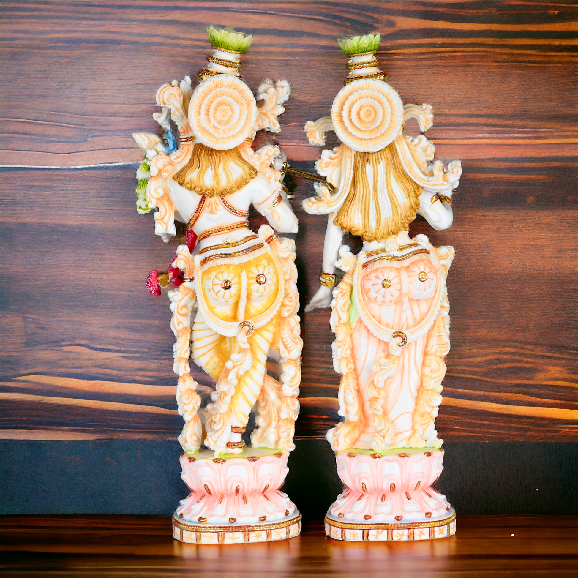 Buy Cultured Marble Radha Krishna Statue - 14 inch height | nikur essence Nikuressence
