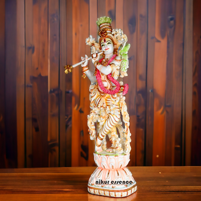 Buy Cultured Marble Krishna Murti | 72 cm height Nikuressence