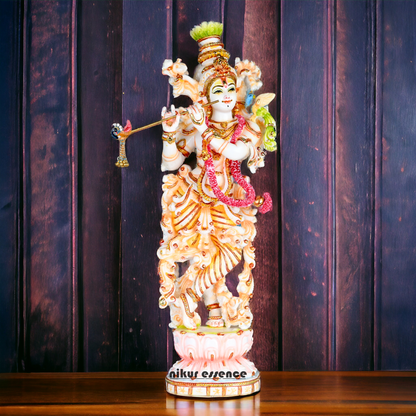 Buy Cultured Marble Krishna Murti | 72 cm height Nikuressence
