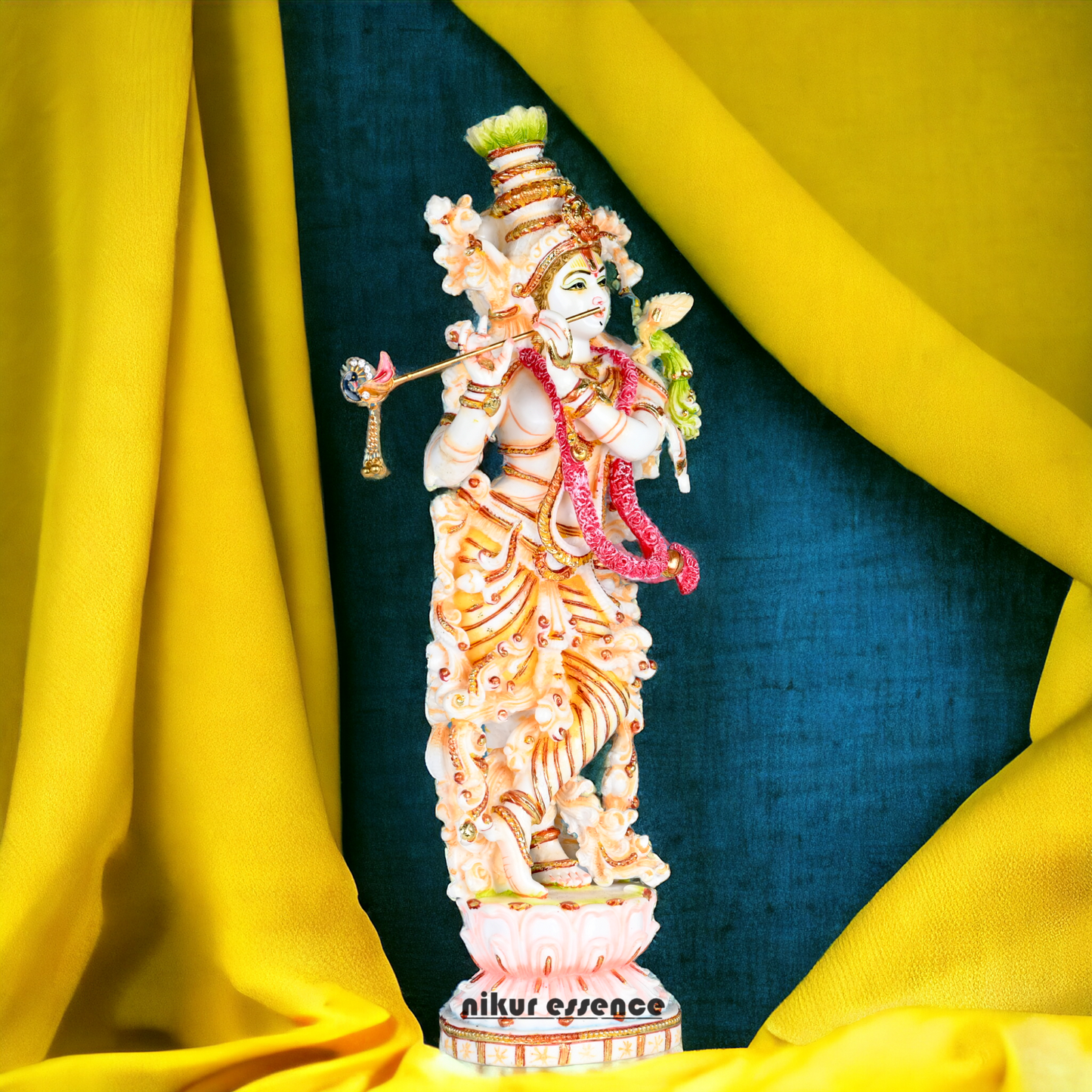 Buy Cultured Marble Krishna Murti | 72 cm height Nikuressence