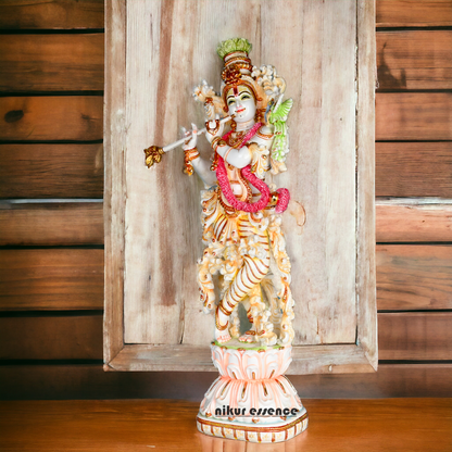 Buy Cultured Marble Krishna Murti | 72 cm height Nikuressence