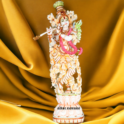 Buy Cultured Marble Krishna Murti | 72 cm height Nikuressence