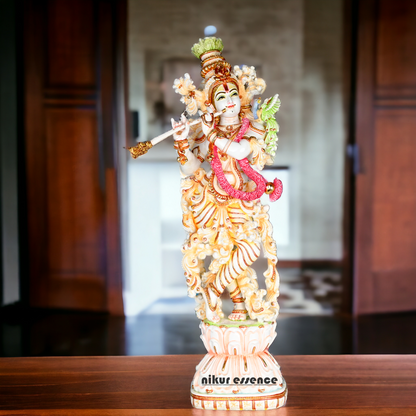 Buy Cultured Marble Krishna Murti | 72 cm height Nikuressence