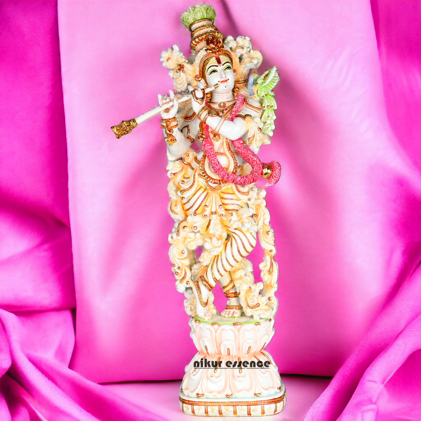 Buy Cultured Marble Krishna Murti | 72 cm height Nikuressence