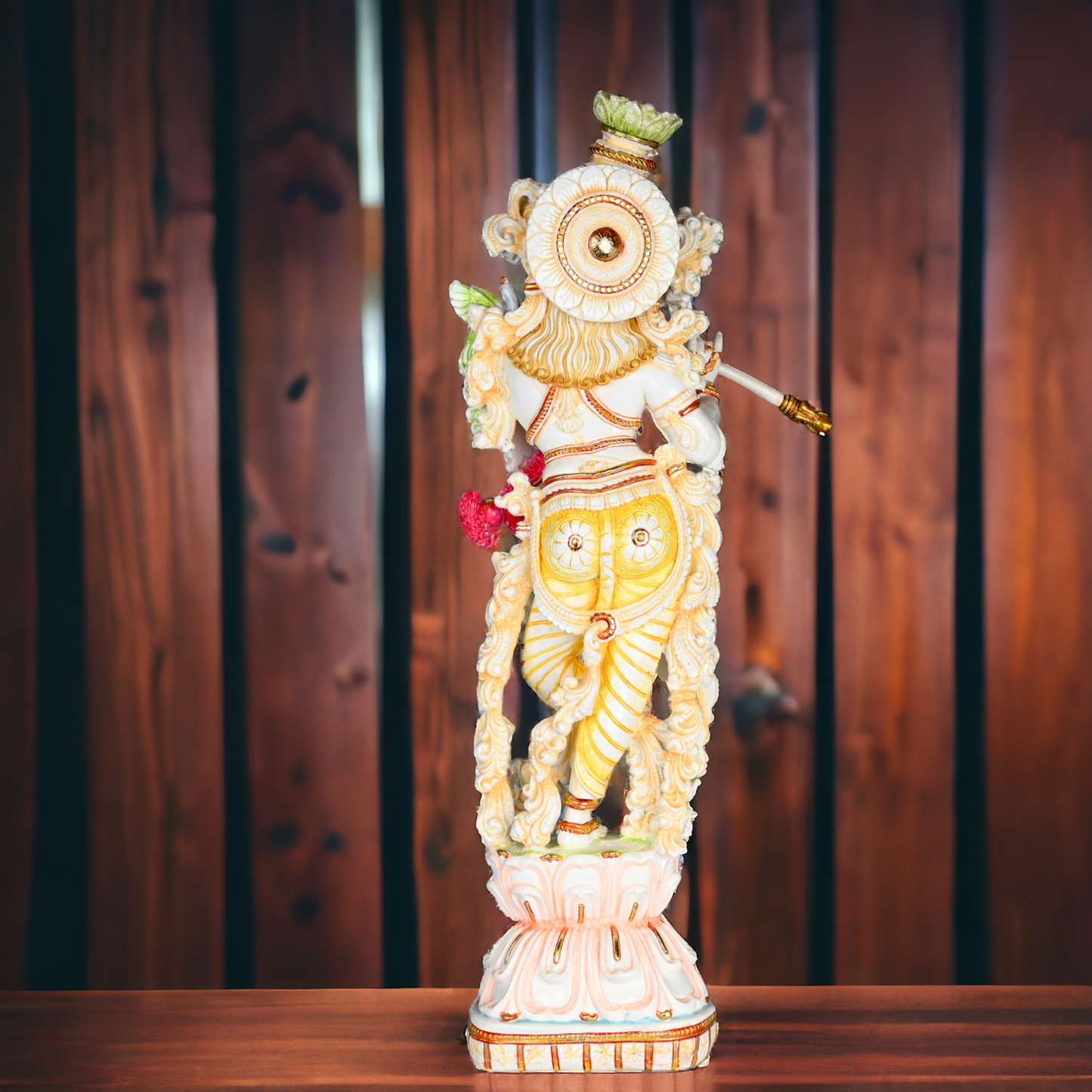 Buy Cultured Marble Krishna Murti | 72 cm height Nikuressence