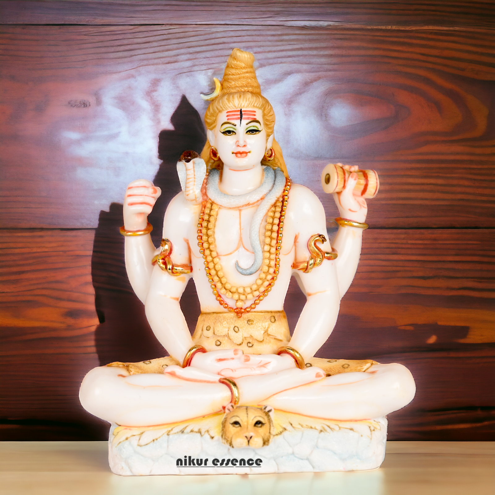 Buy Cultured Marble Shiva Statue - Handcrafted Hindu God Nikuressence