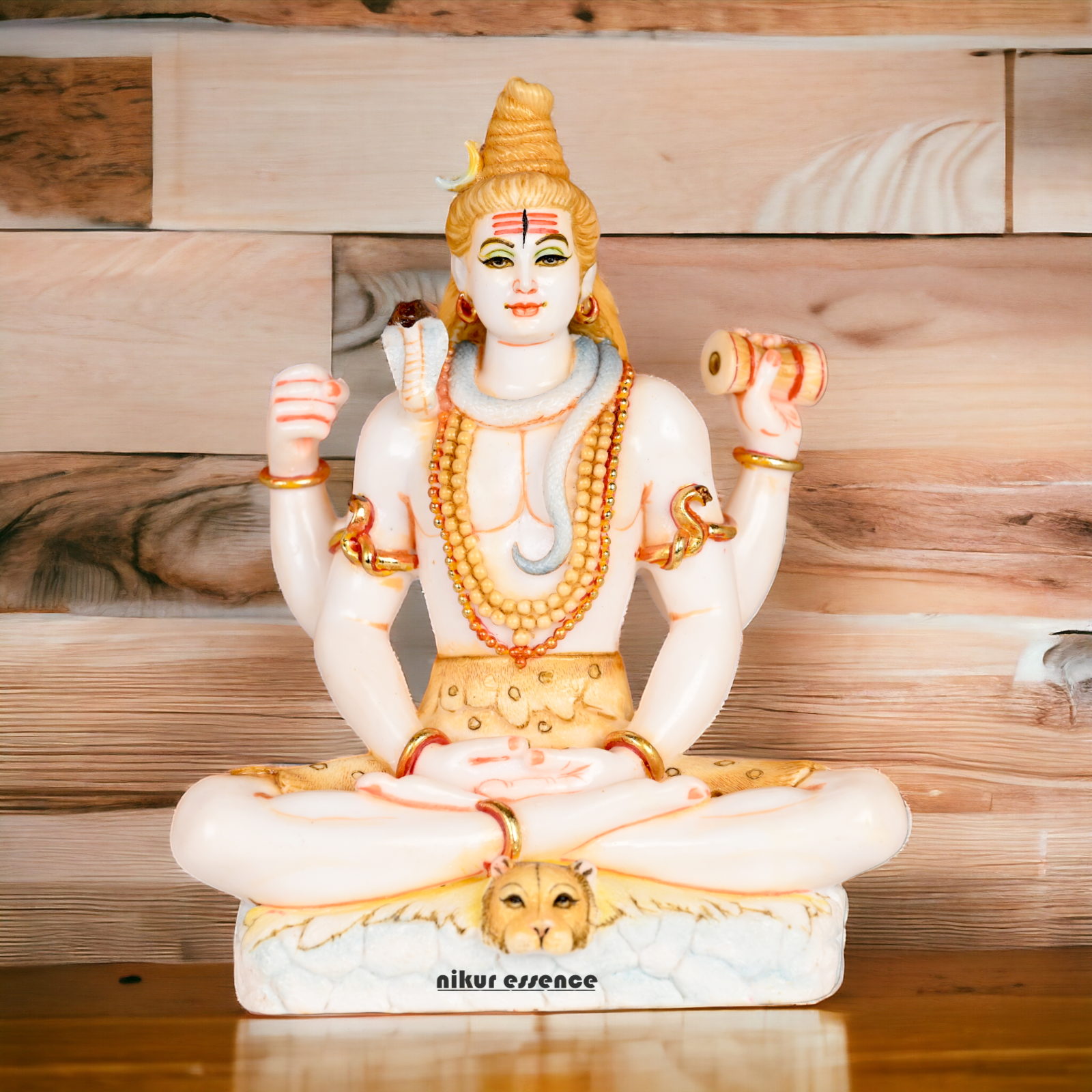 Buy Cultured Marble Shiva Statue - Handcrafted Hindu God Nikuressence