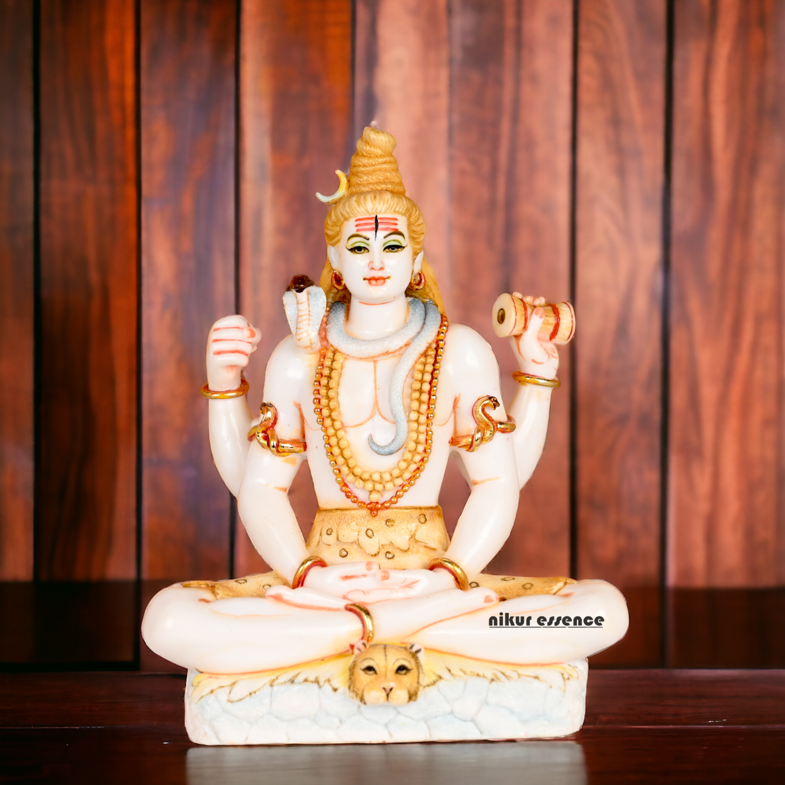 Buy Cultured Marble Shiva Statue - Handcrafted Hindu God Nikuressence