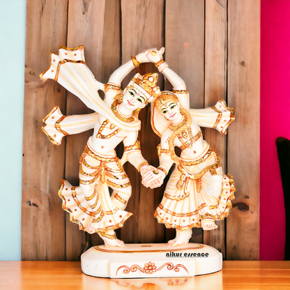 Buy Cultured Marble Radha Krishna in dancing statue Nikuressence