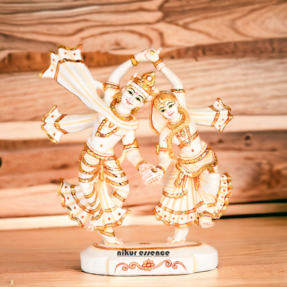 Buy Cultured Marble Radha Krishna in dancing statue Nikuressence