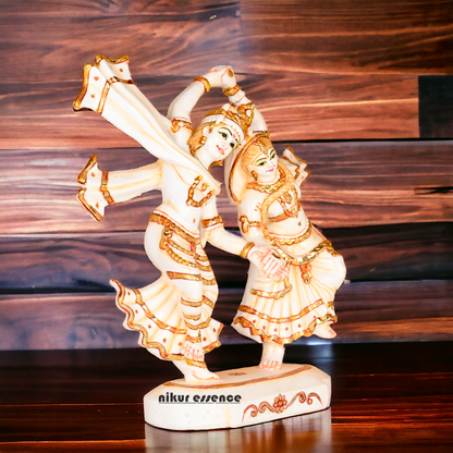 Buy Cultured Marble Radha Krishna in dancing statue Nikuressence