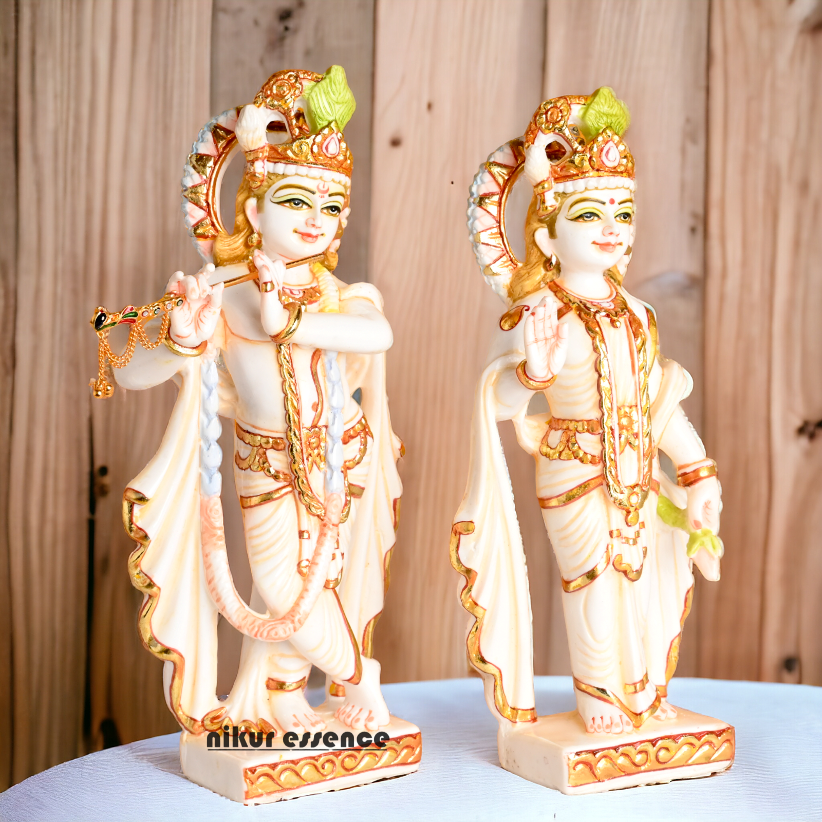 Marble Radha Krishna Statue | Buy Marble Radha Krishna| 12 inch Height | Nikur essence nikuressence
