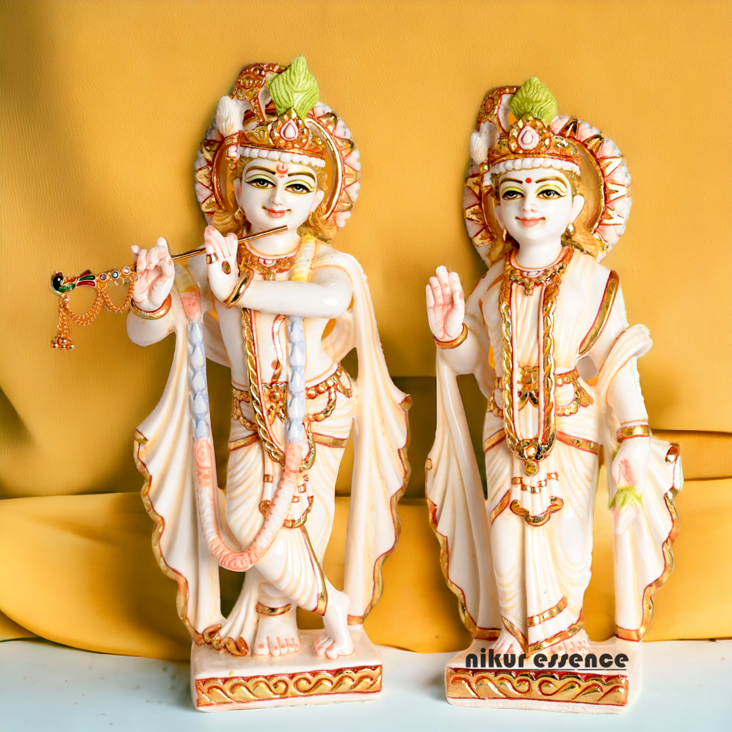 Marble Radha Krishna Statue | Buy Marble Radha Krishna| 12 inch Height | Nikur essence nikuressence