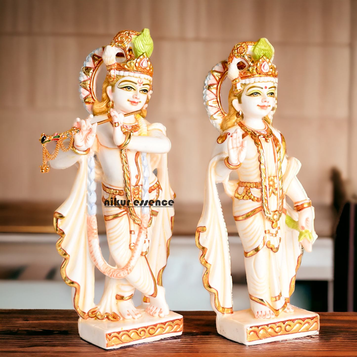 Marble Radha Krishna Statue | Buy Marble Radha Krishna| 12 inch Height | Nikur essence nikuressence