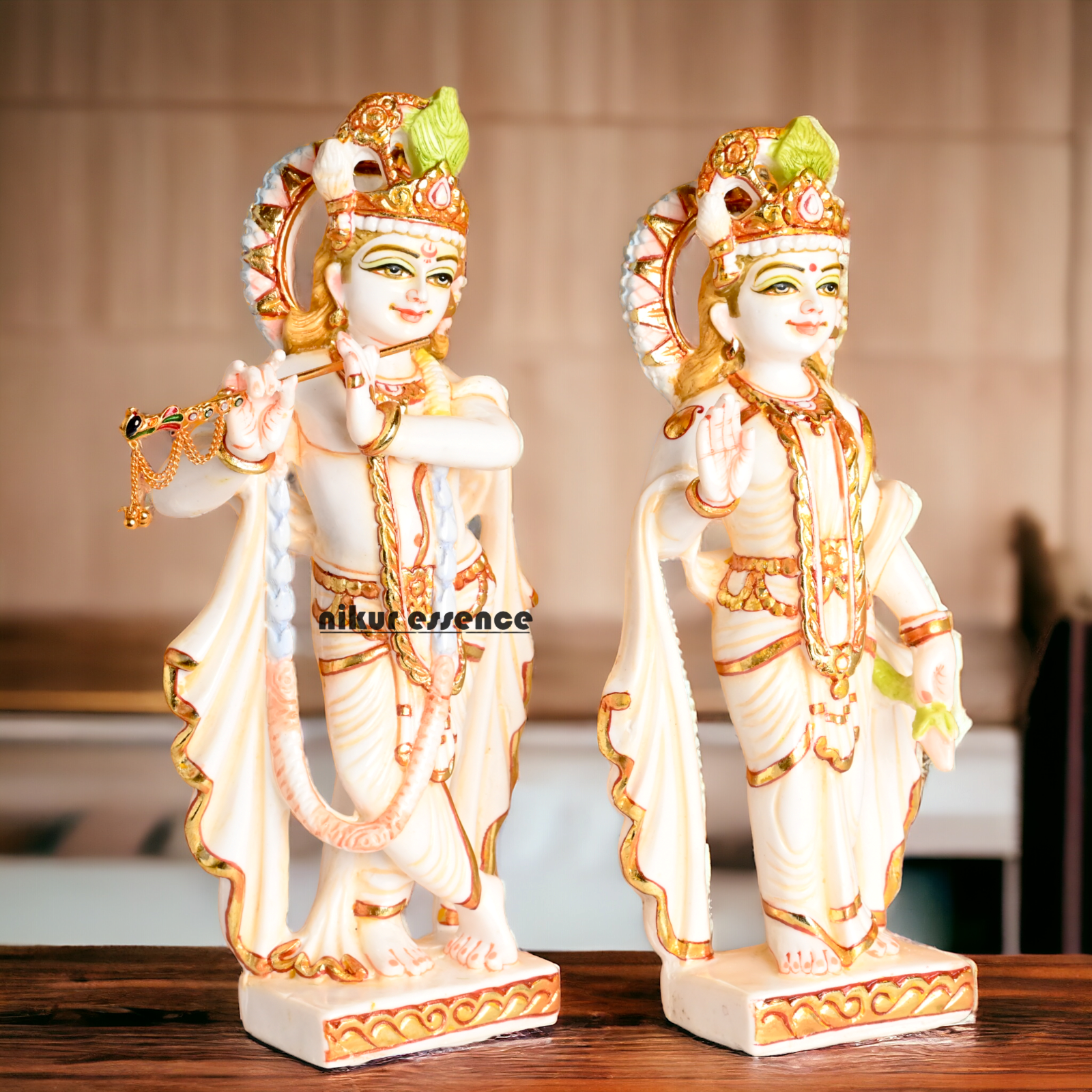 Marble Radha Krishna Statue | Buy Marble Radha Krishna| 12 inch Height | Nikur essence nikuressence