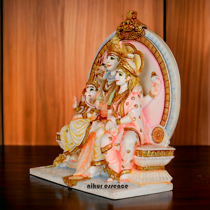 Buy Cultured Marble Shiva Family Statue online - Lord Shiva Nikuressence