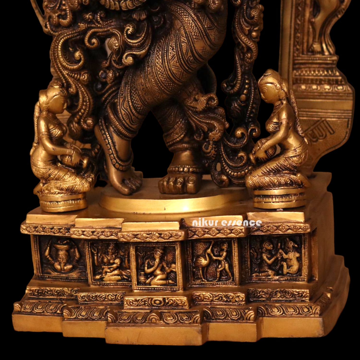 Buy Antique Brass Krishna Standing Big Idol - 32 inches Nikuressence