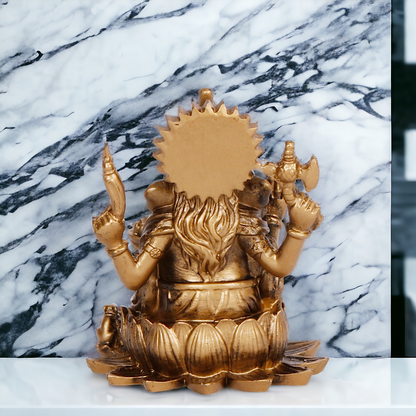 Lord Vinayaka Ganpati Brass idol - 3.75 inches Nikuressence