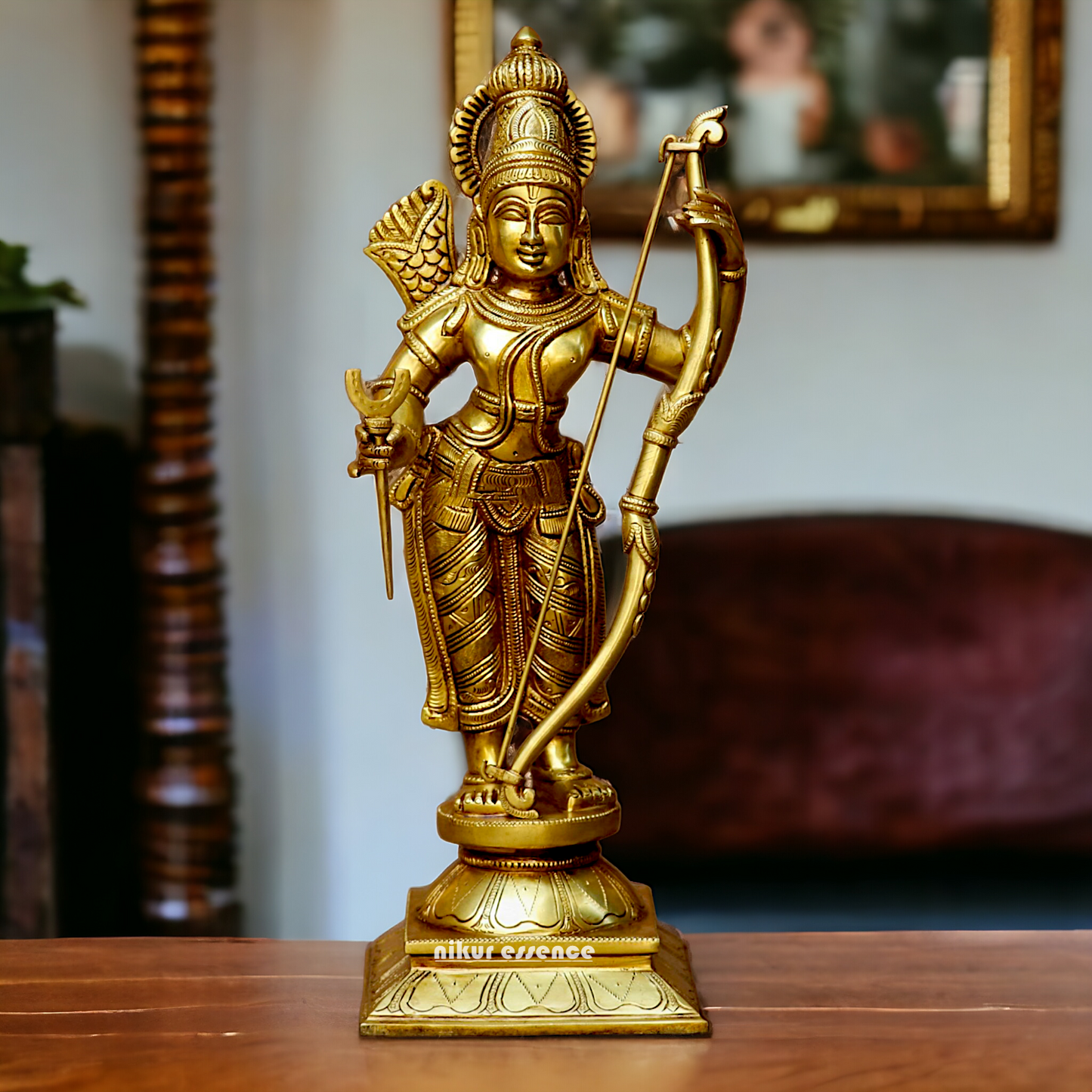 Lord Ram Parivar Darbar Solid Brass idol - 19 inches Nikuressence