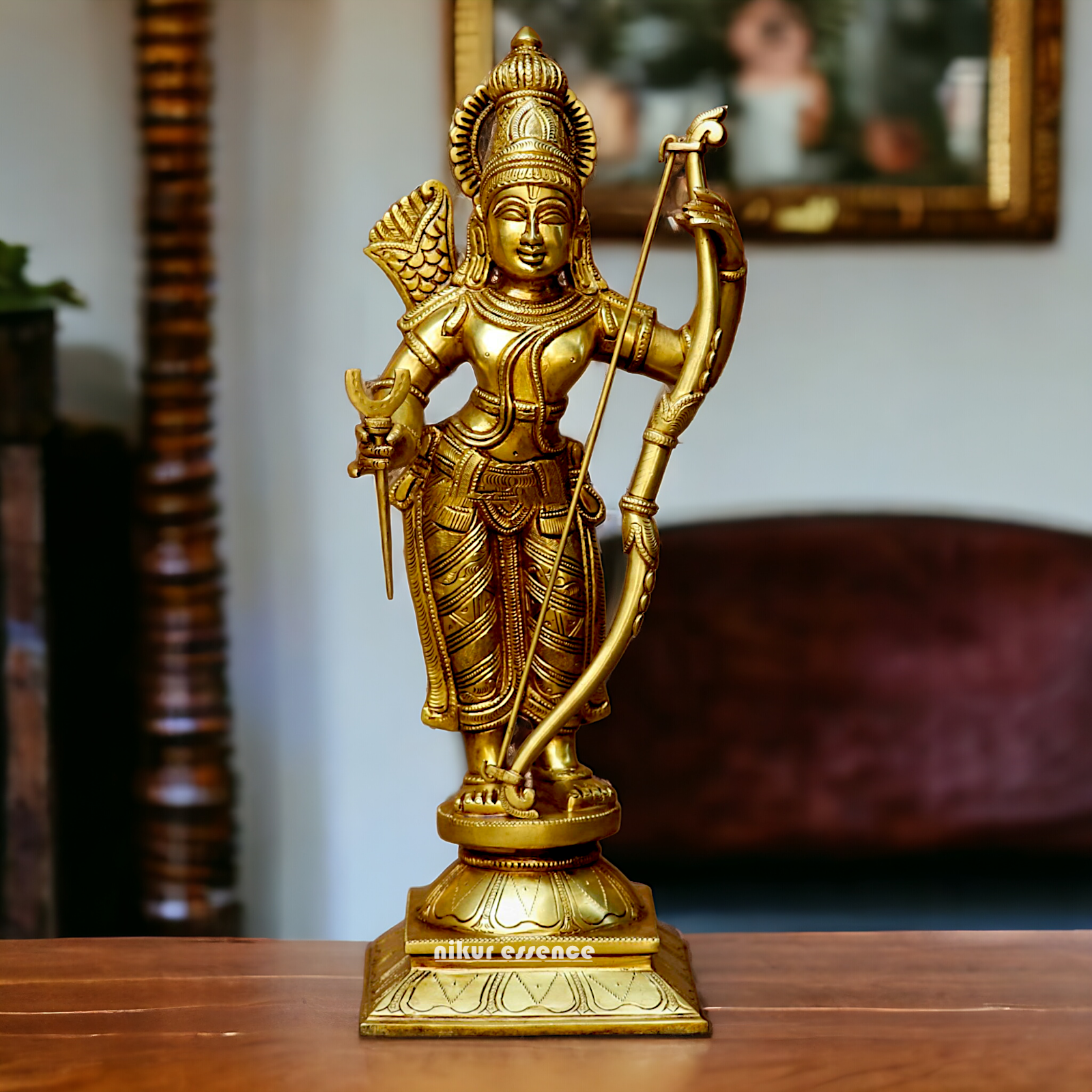 Lord Ram Parivar Darbar Solid Brass idol - 19 inches Nikuressence