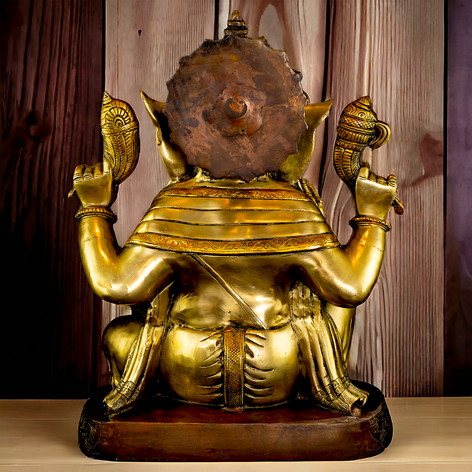 Lord Ganpati Ganesha Brass idol - 20.5 inches Nikuressence