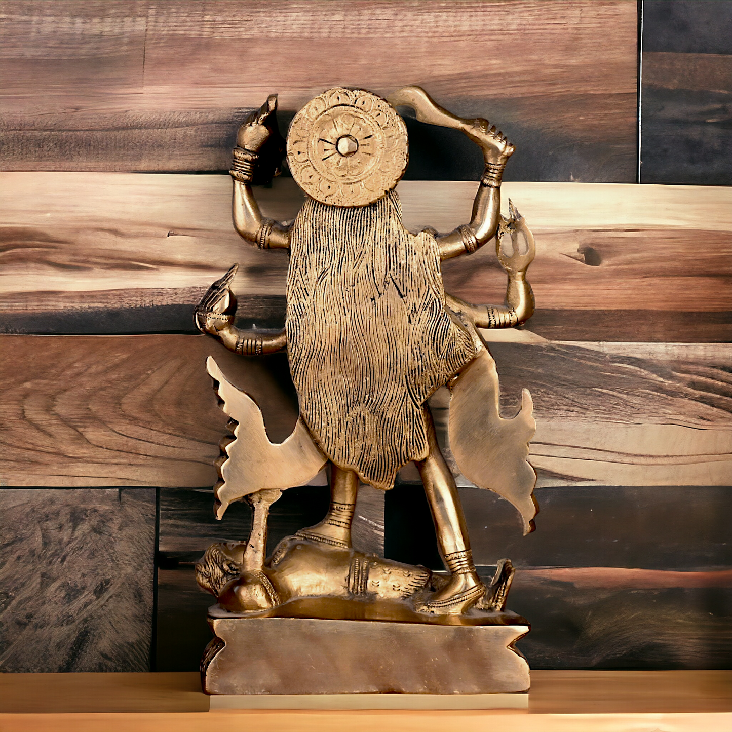 Superfine Brass Kali maa Standing - 9 inches Nikuressence