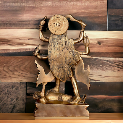 Superfine Brass Kali maa Standing - 9 inches Nikuressence