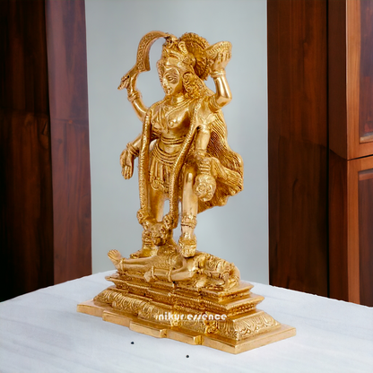 Goddess Kali Maa Solid Brass idol - 7.5 inches Nikuressence