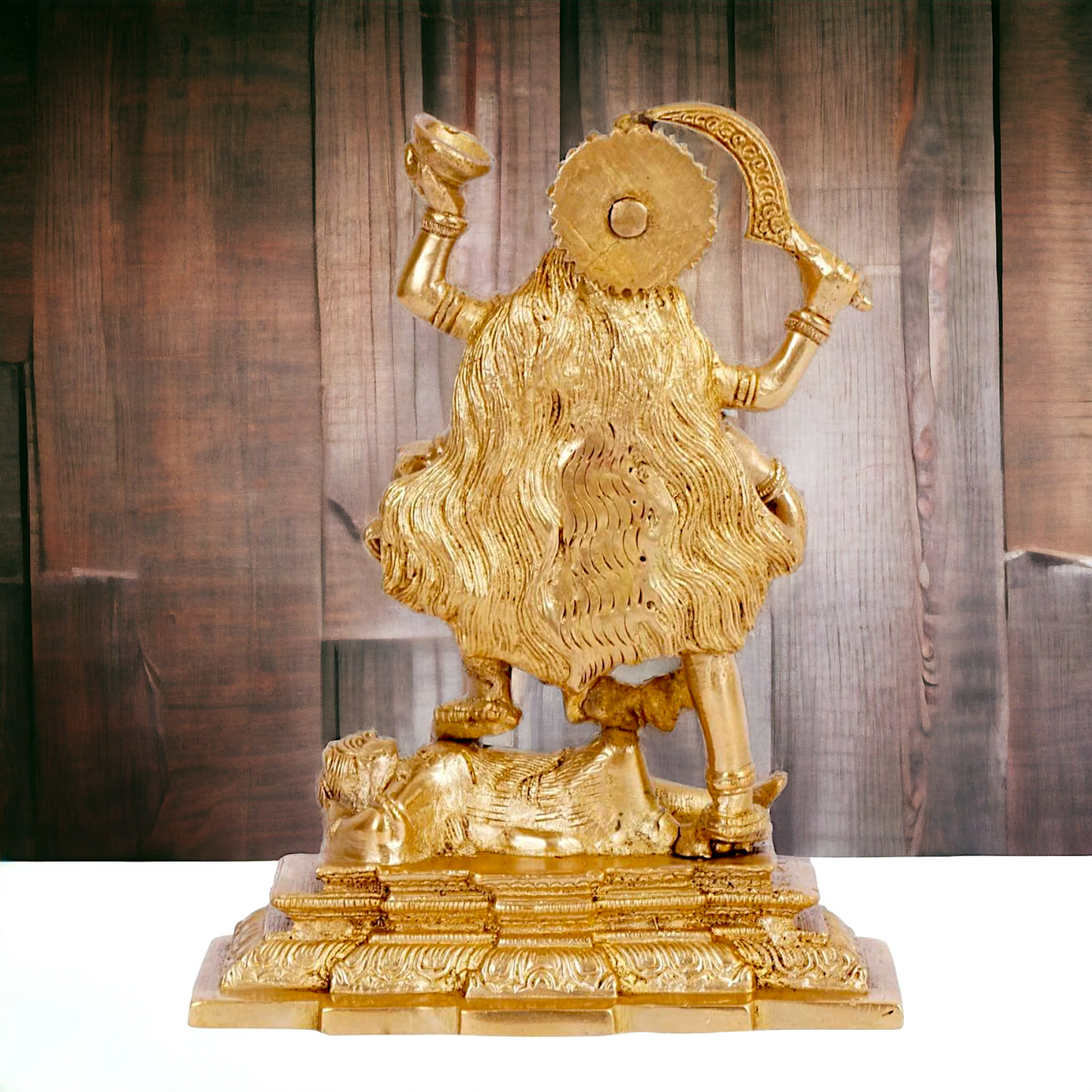 Goddess Kali Maa Solid Brass idol - 7.5 inches Nikuressence